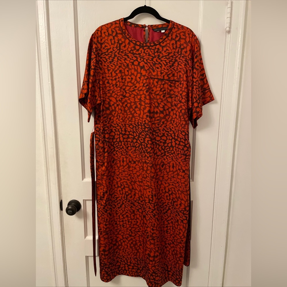 Vintage Marc By Marc Jacobs Cheetah Dress Size Small Orange